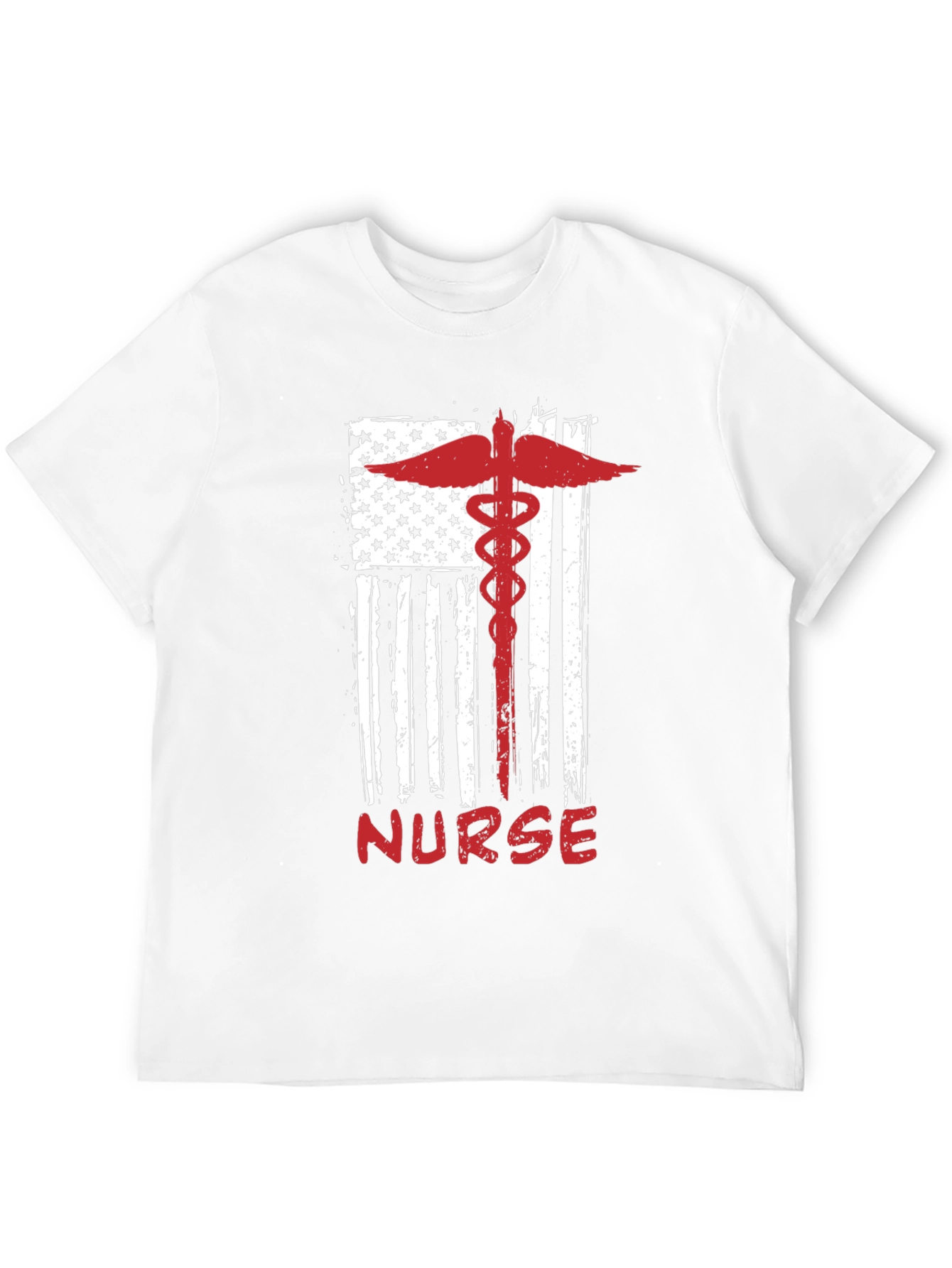 Nurse American Flag Graphic Tee