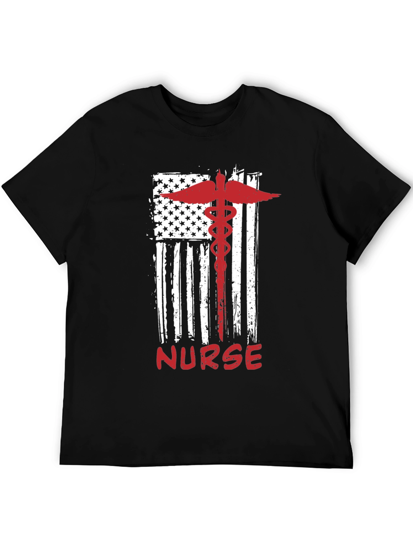 Nurse American Flag Graphic Tee