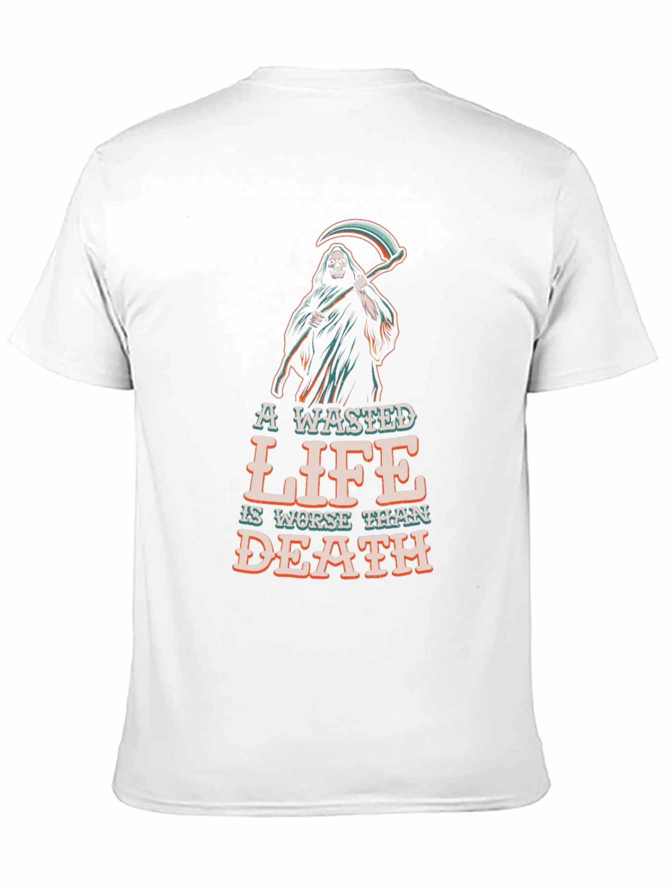 Wasted Life Grim Reaper Graphic Tee