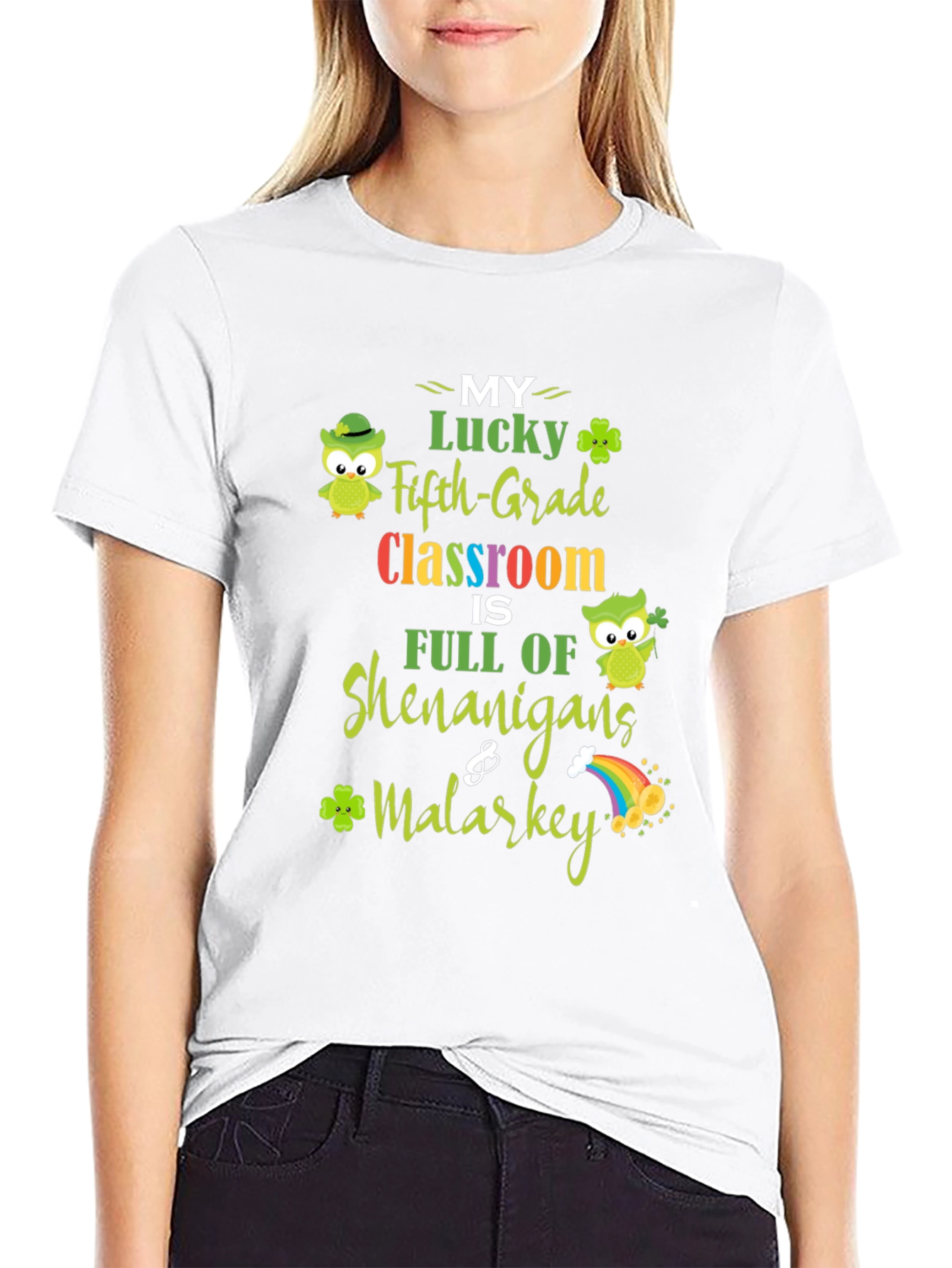 Lucky Fifth Grade Classroom St. Patricks Day T-Shirt