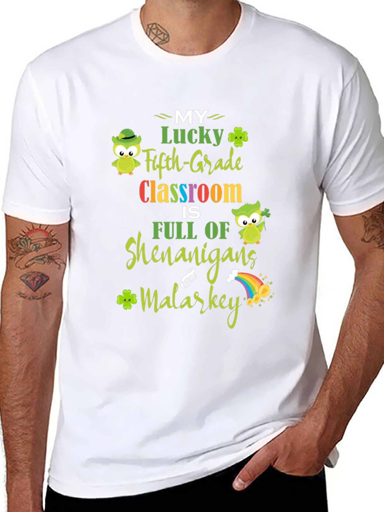 Lucky Fifth Grade Classroom St. Patricks Day T-Shirt
