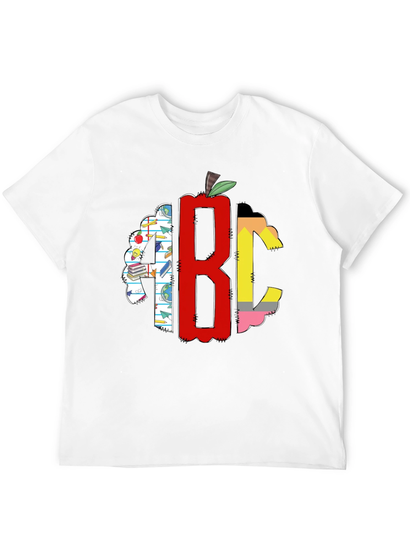 Teacher ABC Apple Graphic T-Shirt