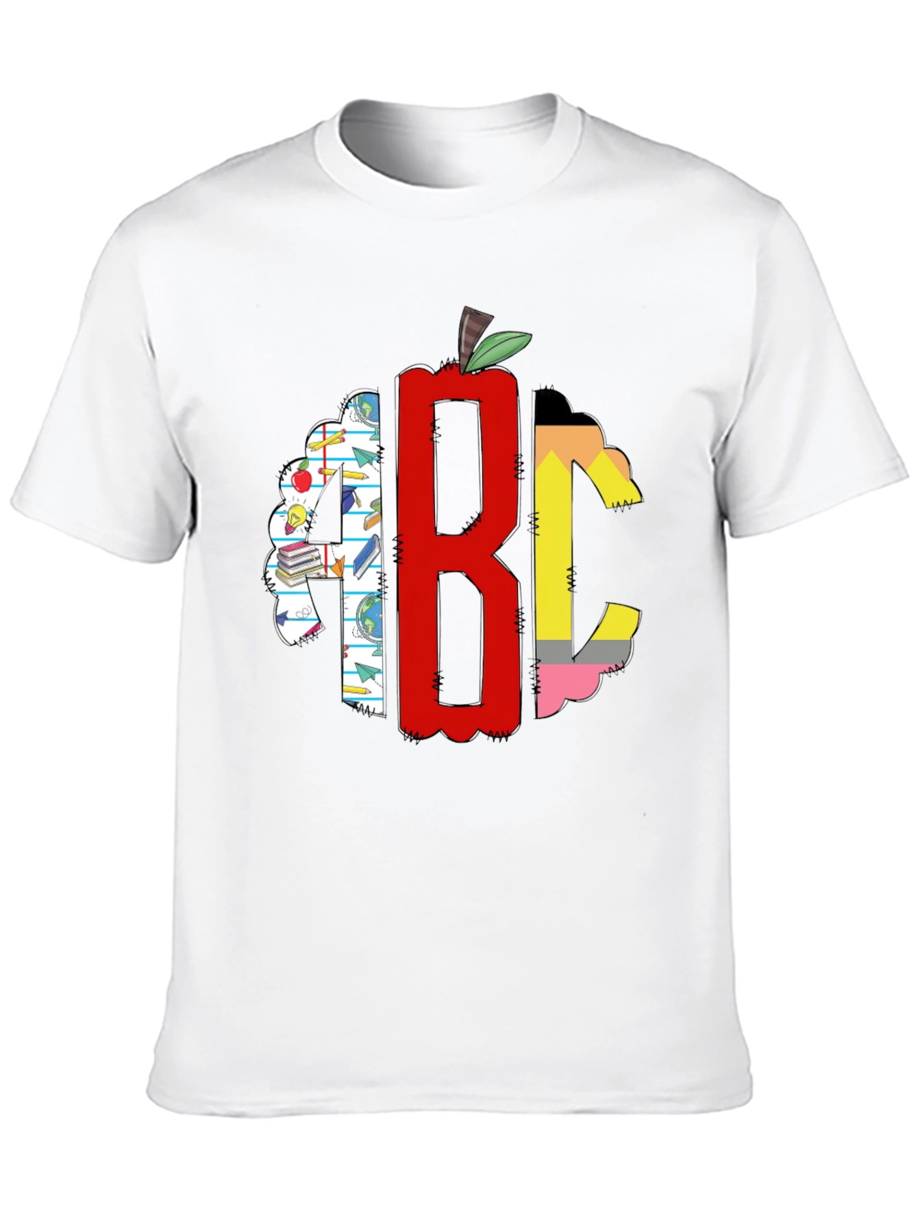 Teacher ABC Apple Graphic T-Shirt