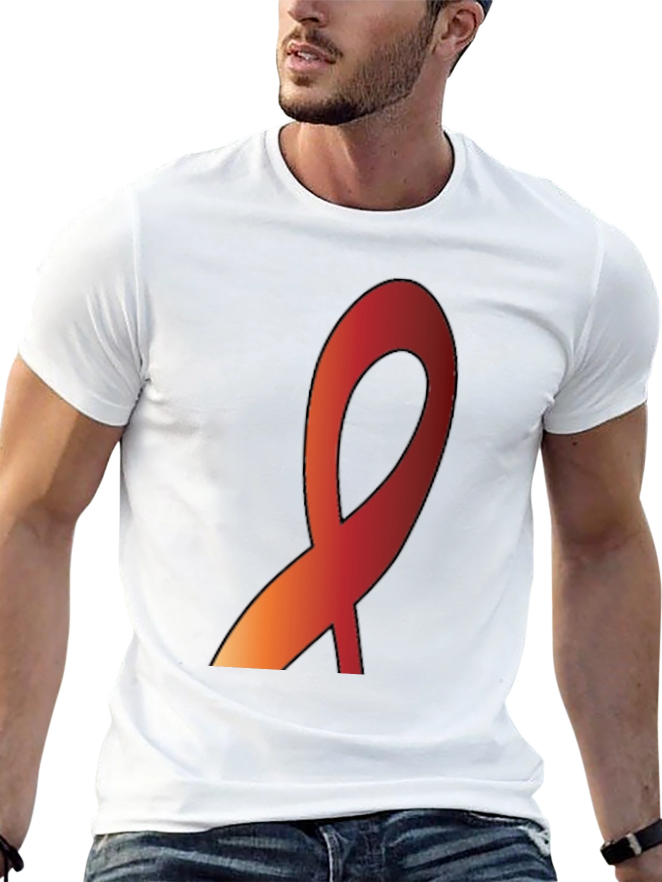 Awareness Ribbon Graphic Tee - Show Your Support
