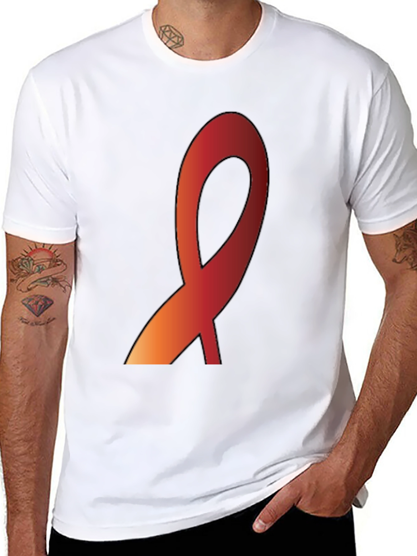 Awareness Ribbon Graphic Tee - Show Your Support