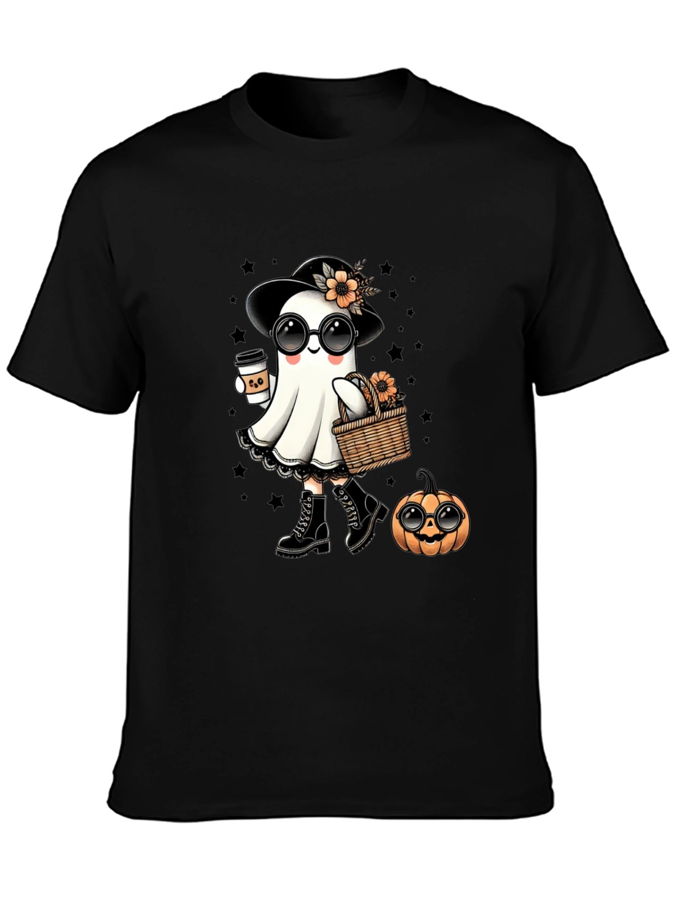 Ghostly Halloween Tee - Cute Spooky Season
