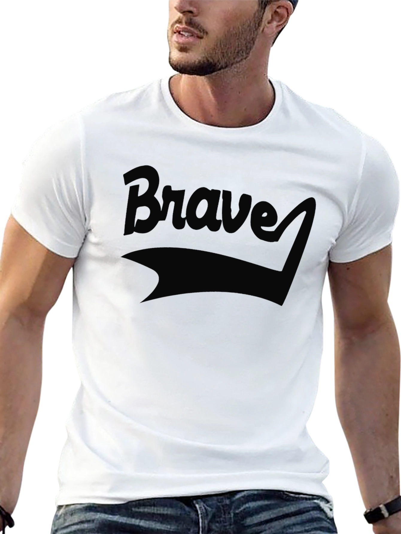 Brave Graphic Tee - Mens Dark Design