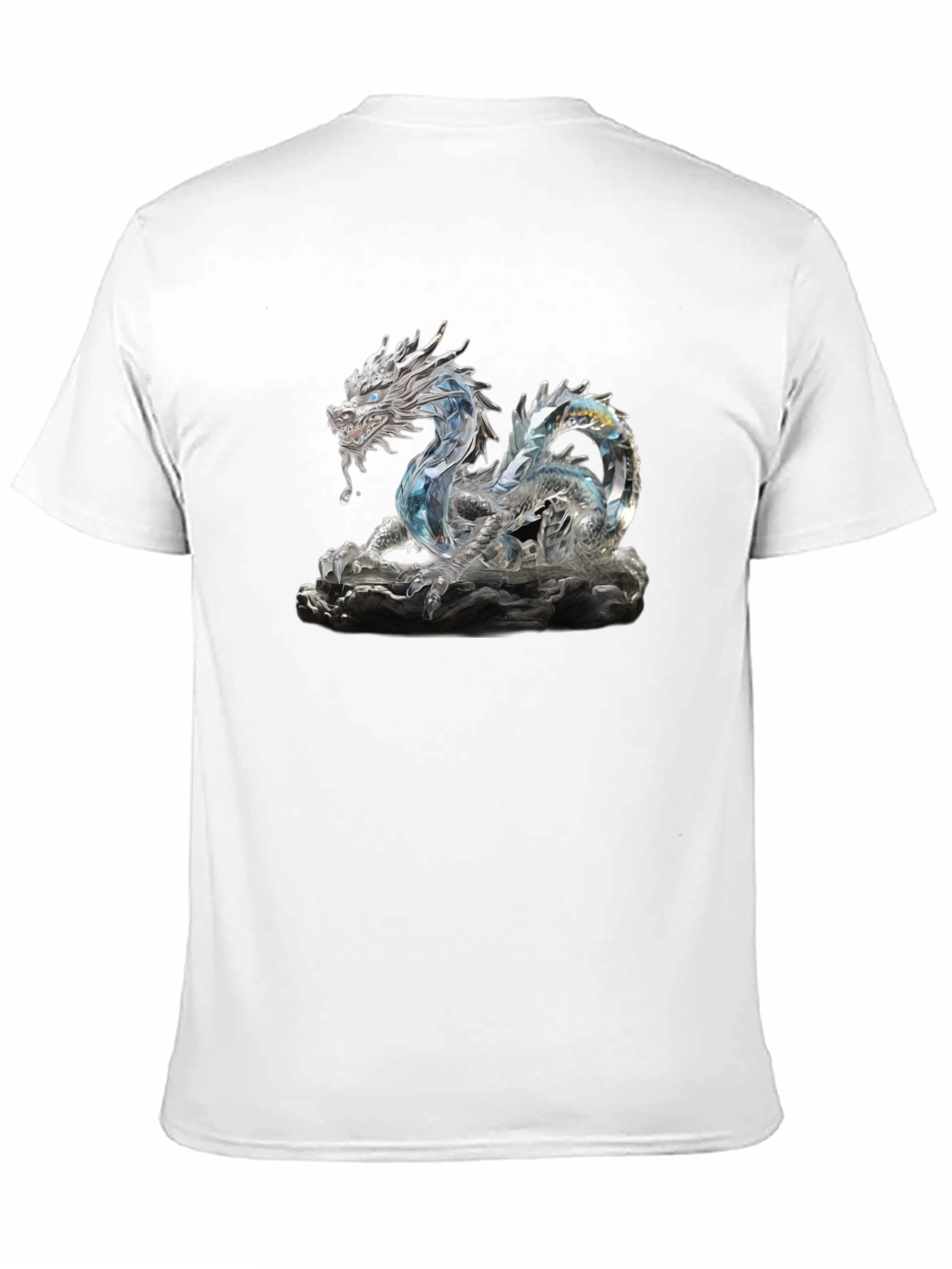 Crystal Dragon Graphic Tee - Black