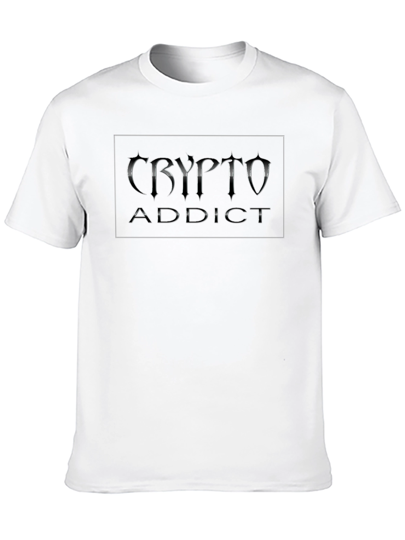 Crypto Addict Black T-Shirt - Bitcoin Fan Apparel
