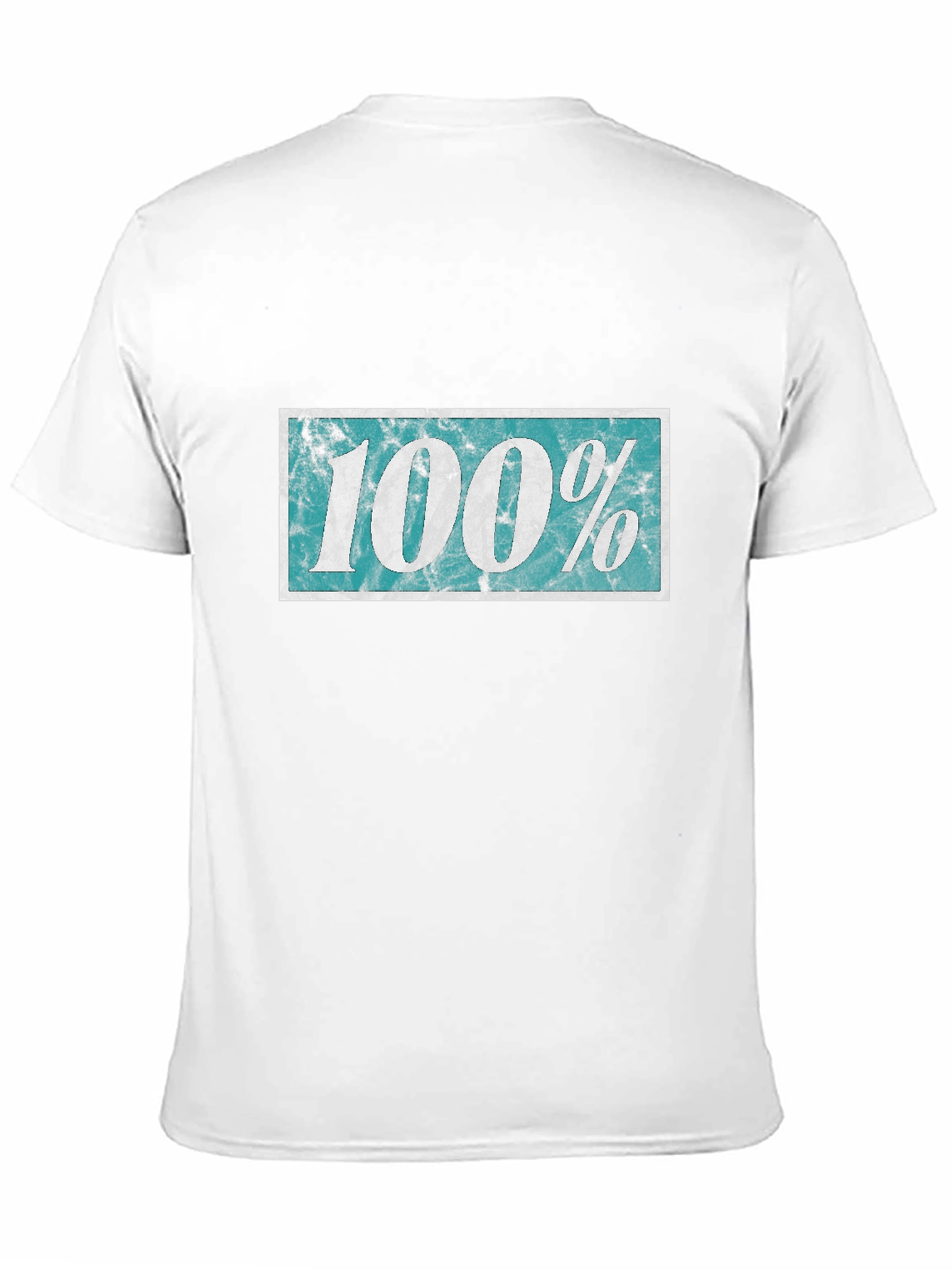 100% Distressed Graphic Black T-Shirt