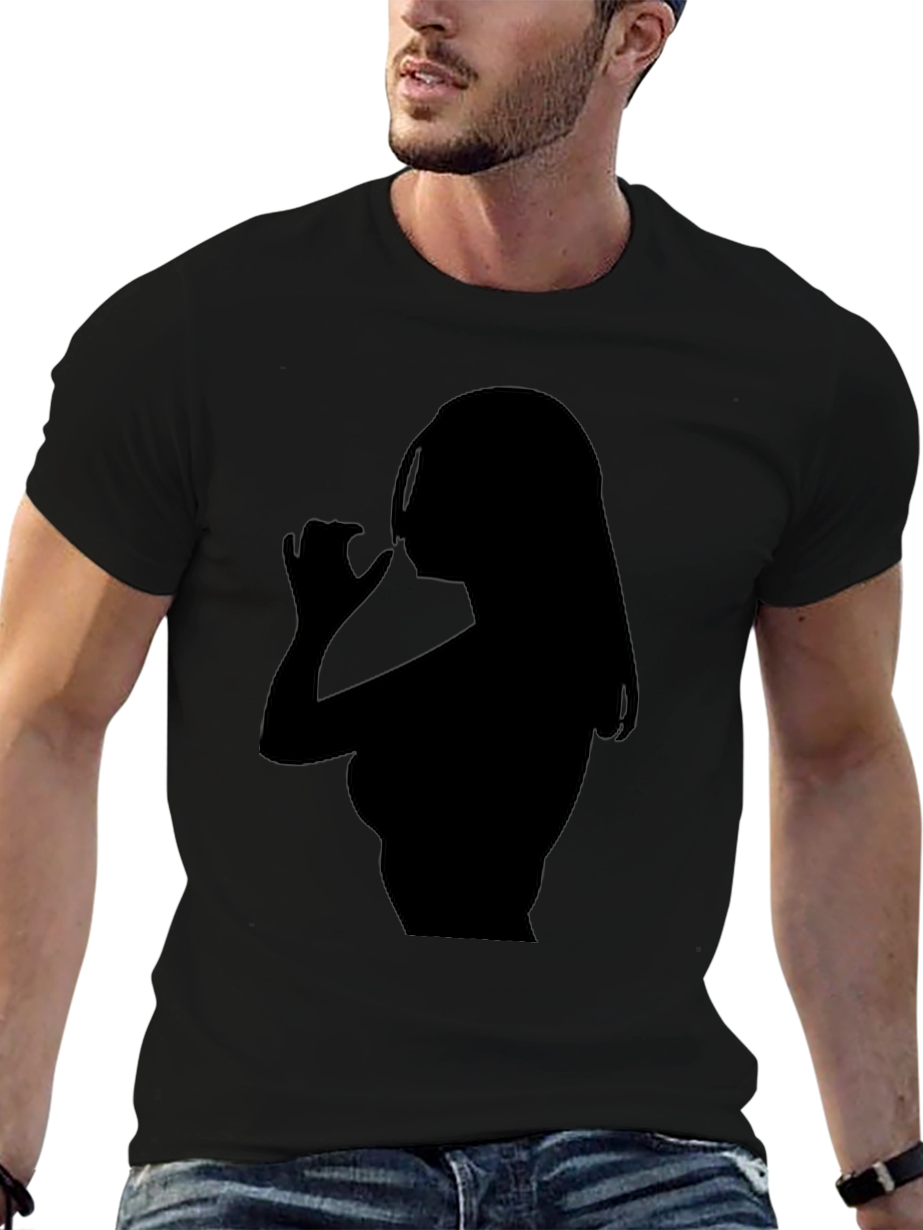 Silhouette Graphic Tee - Black T-Shirt
