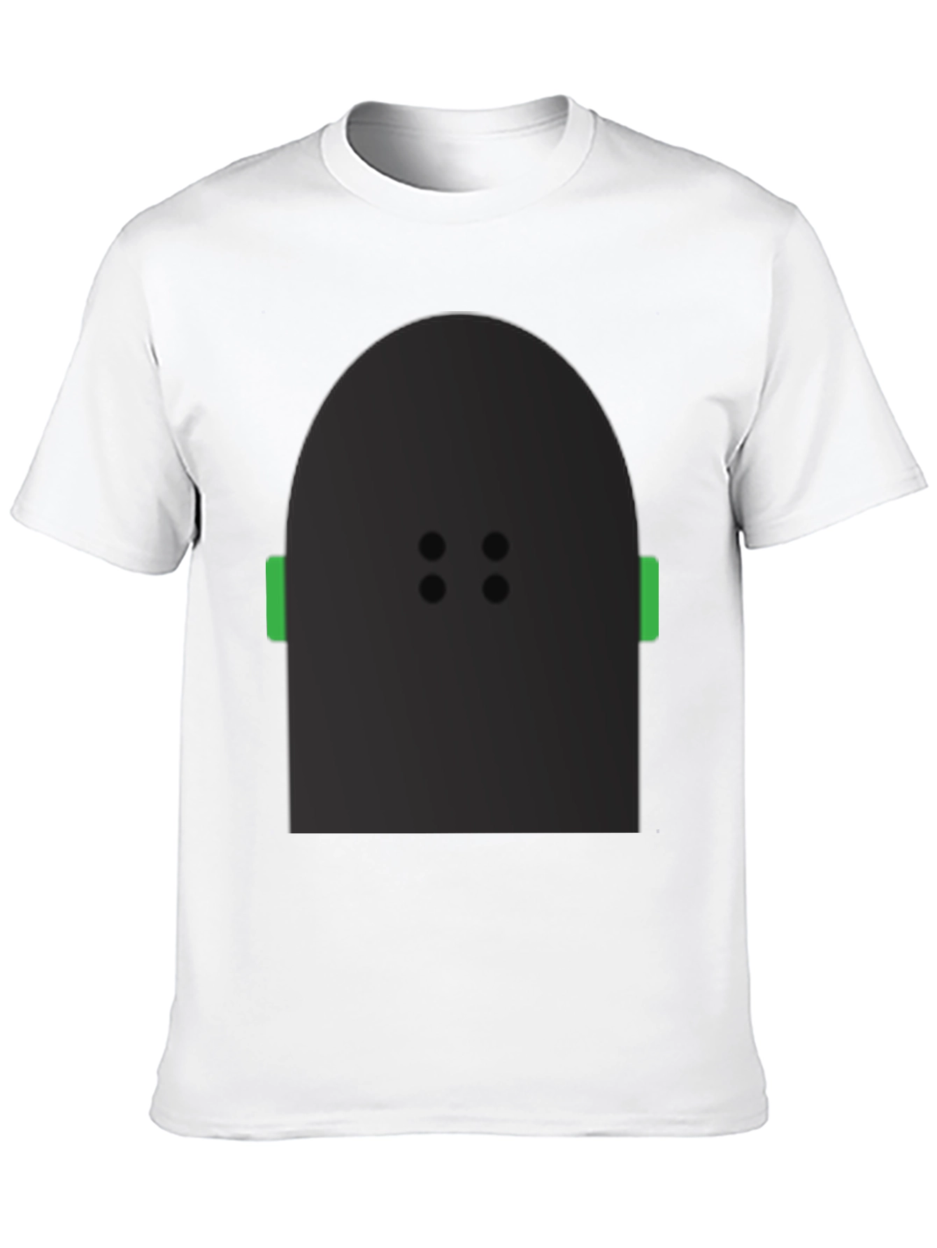 Abstract Character Graphic Black T-Shirt