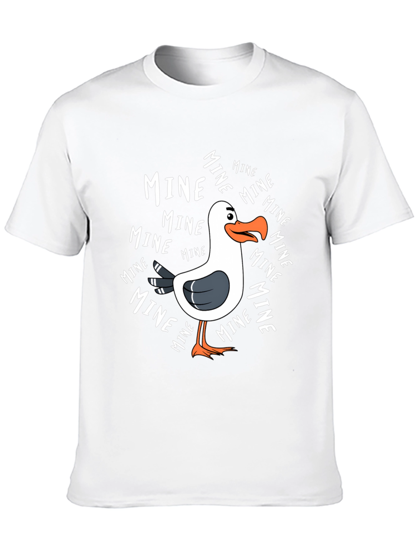 Mine! Seagull Graphic Tee - Novelty T-Shirt