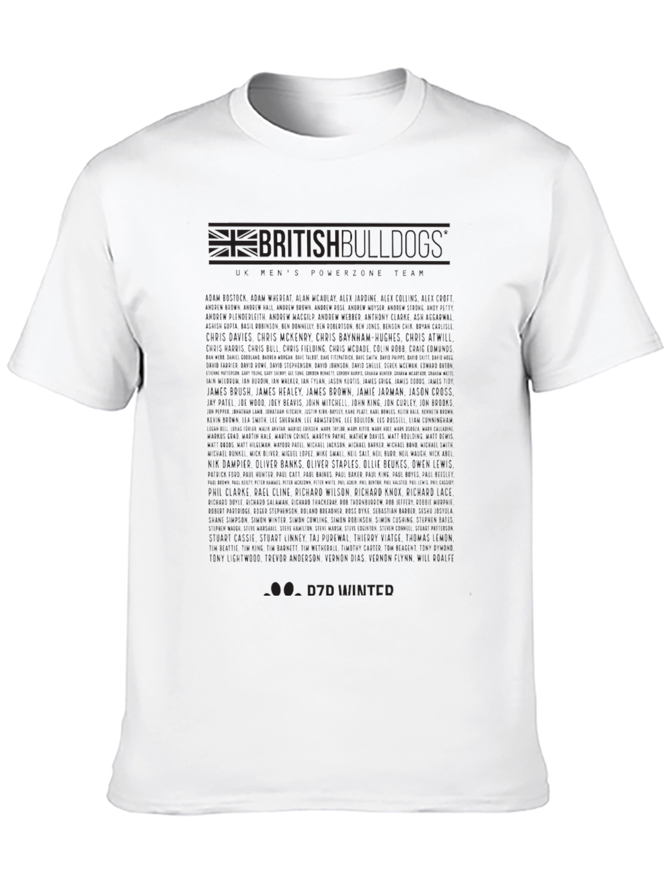 British Bulldogs Black T-Shirt for Men