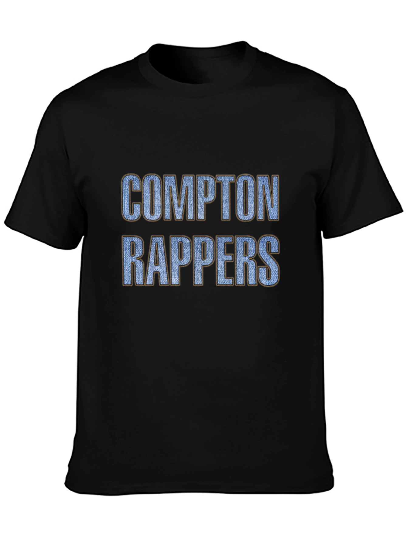 Compton Rappers Graphic Tee - Black Cotton T-Shirt
