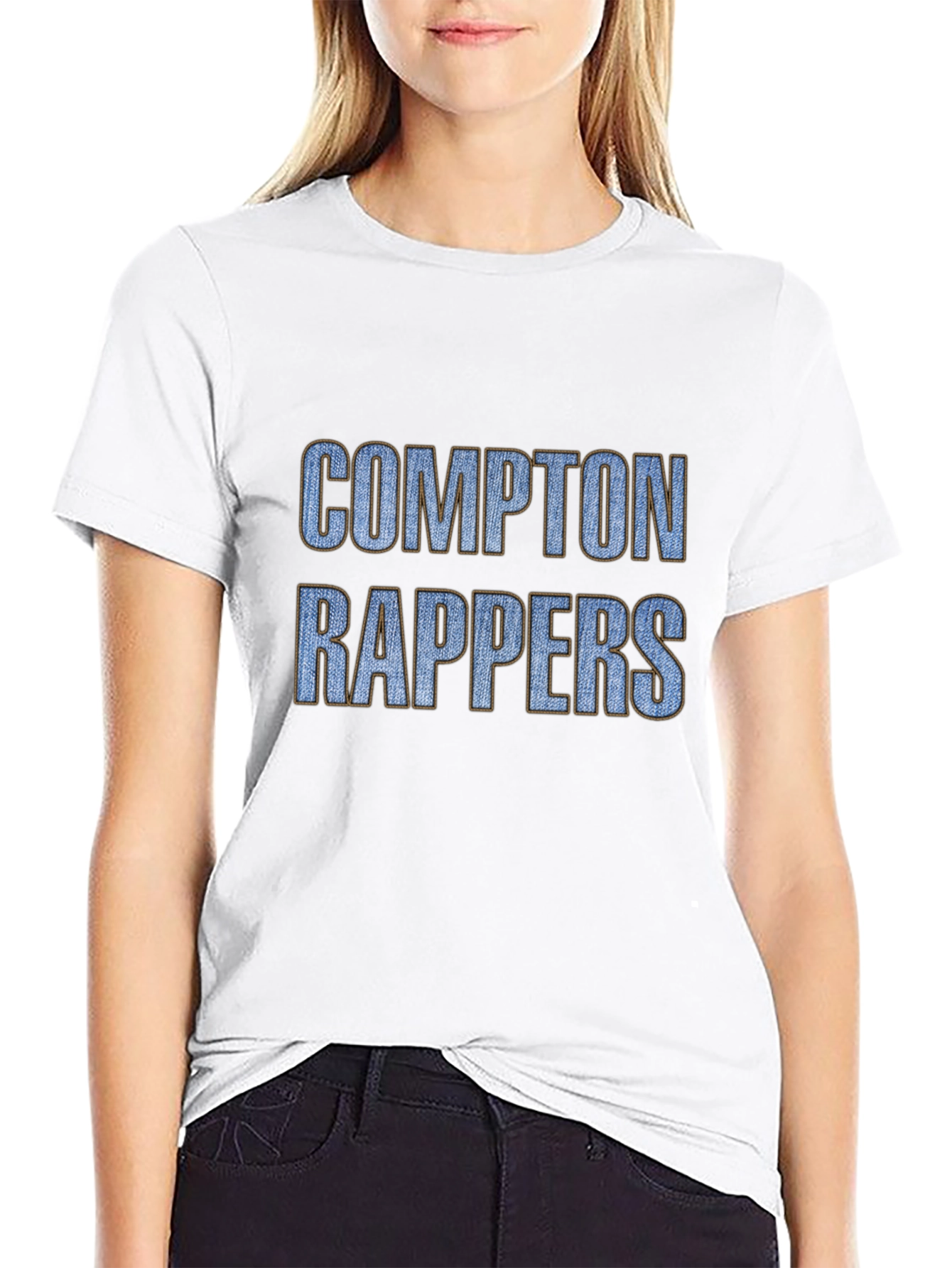 Compton Rappers Graphic Tee - Black Cotton T-Shirt