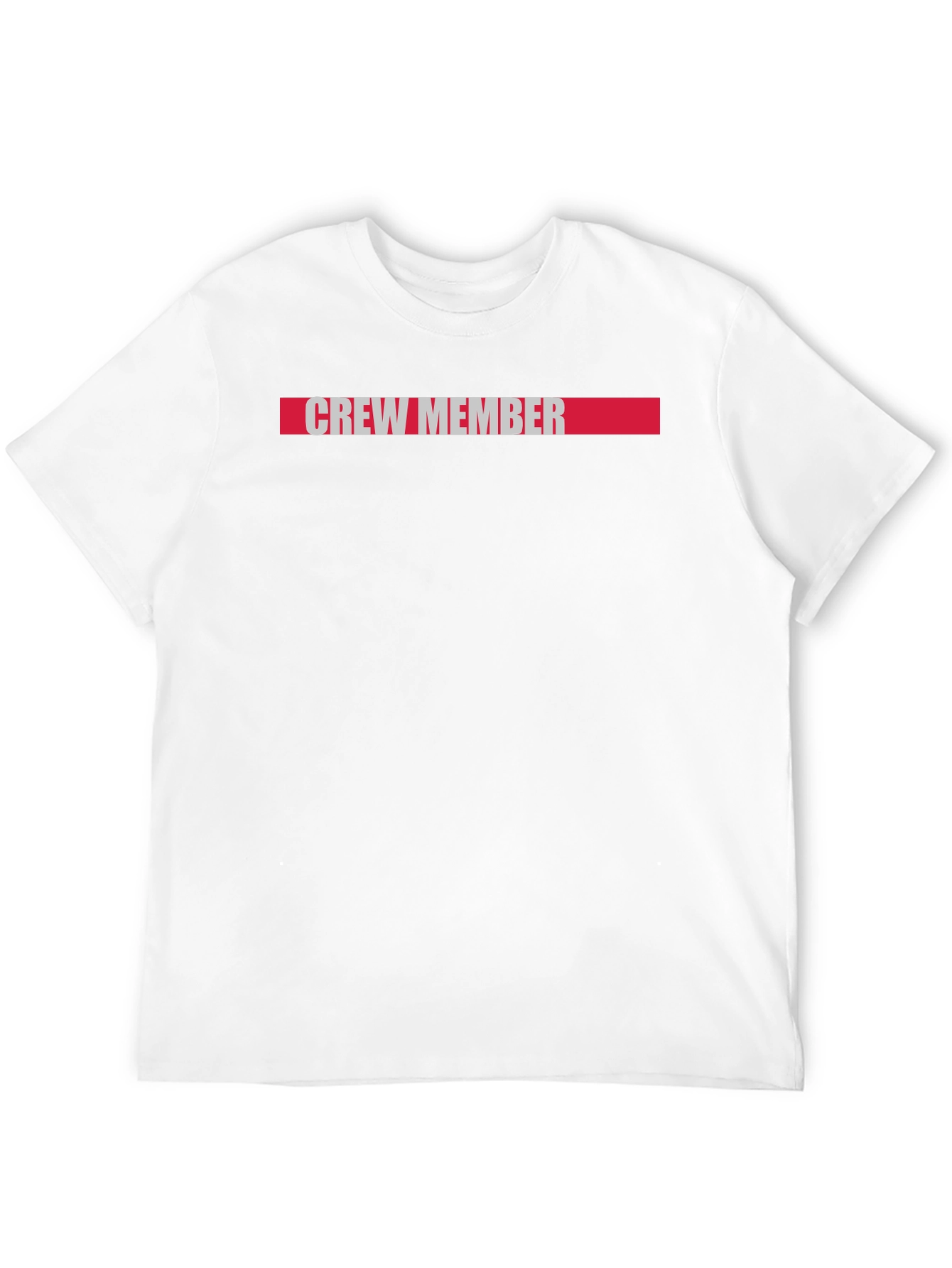 Crew Member Graphic Tee - Black Cotton Casual T-Shirt