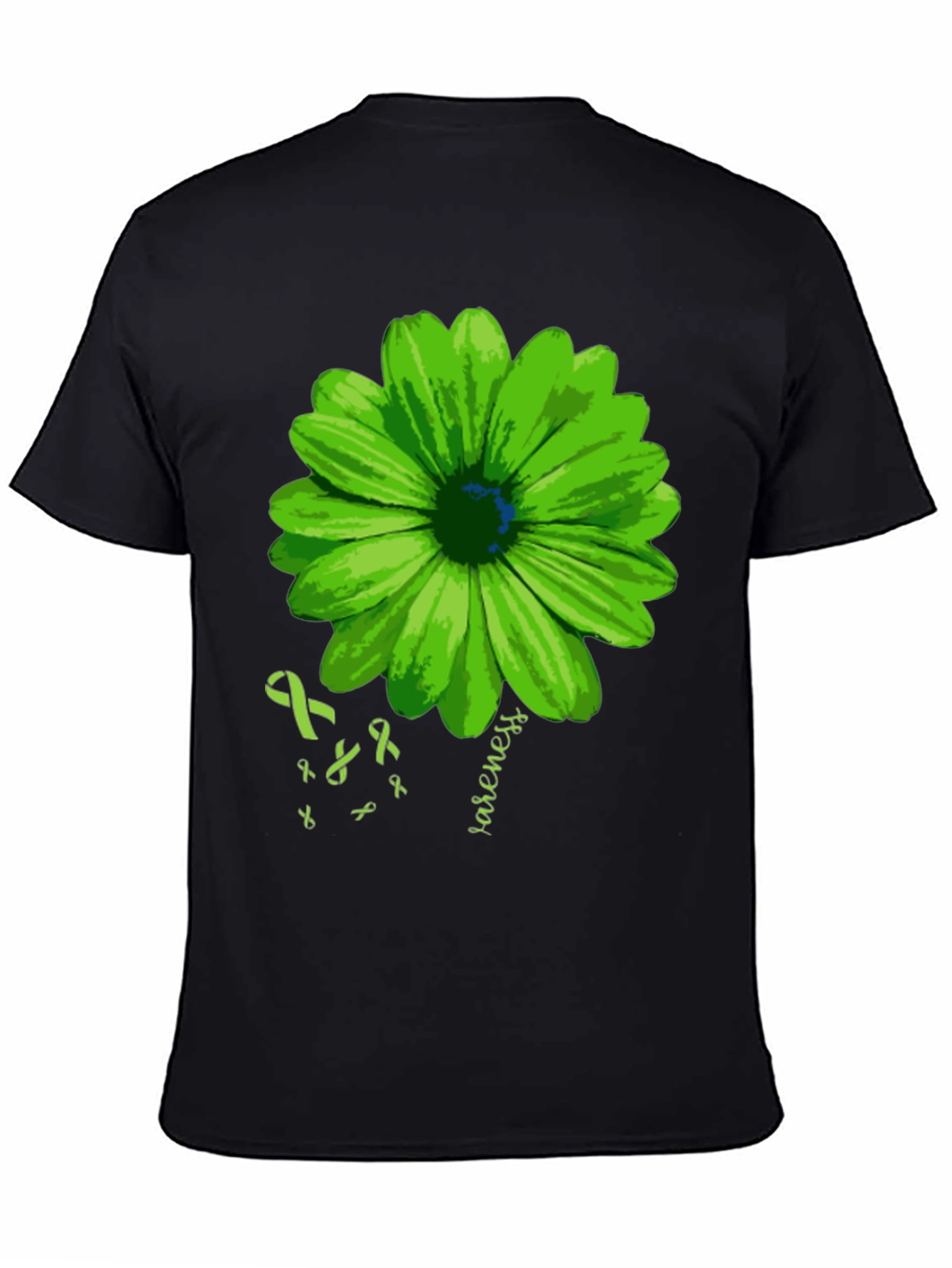 Green Awareness Flower T-Shirt