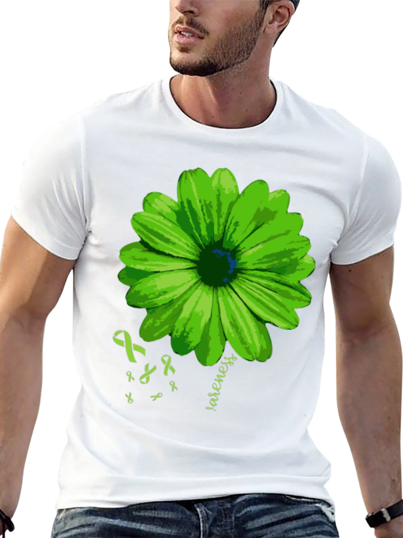 Green Awareness Flower T-Shirt