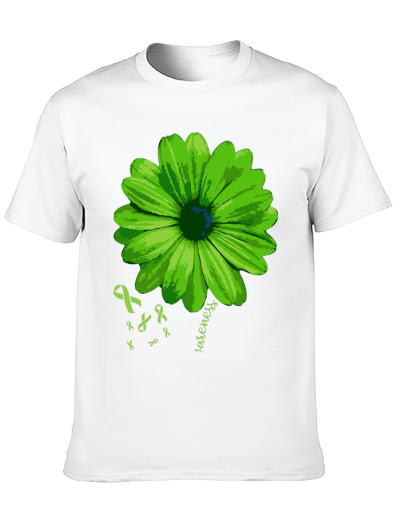 Green Awareness Flower T-Shirt