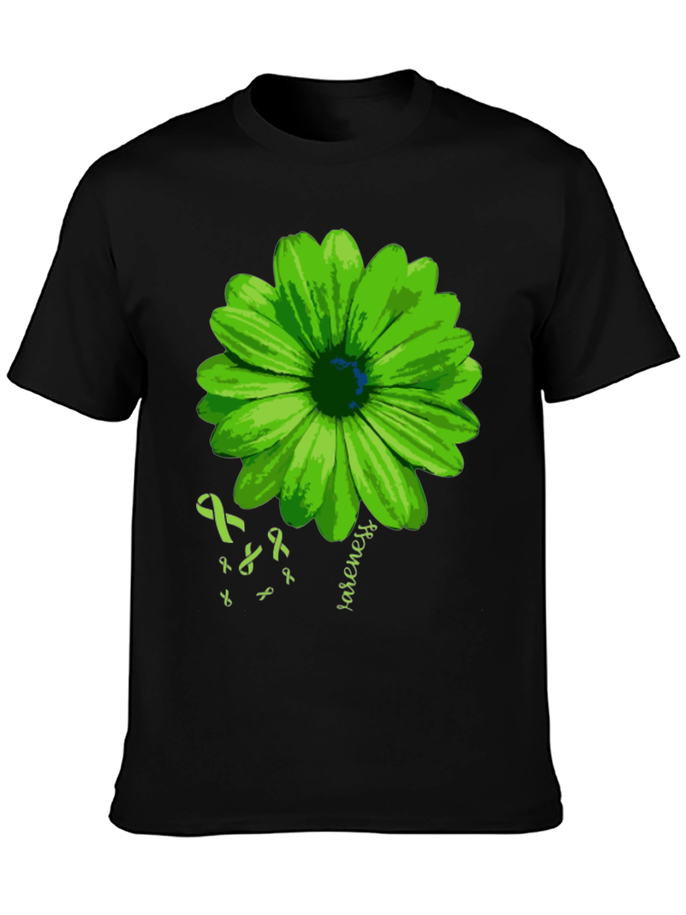 Green Awareness Flower T-Shirt