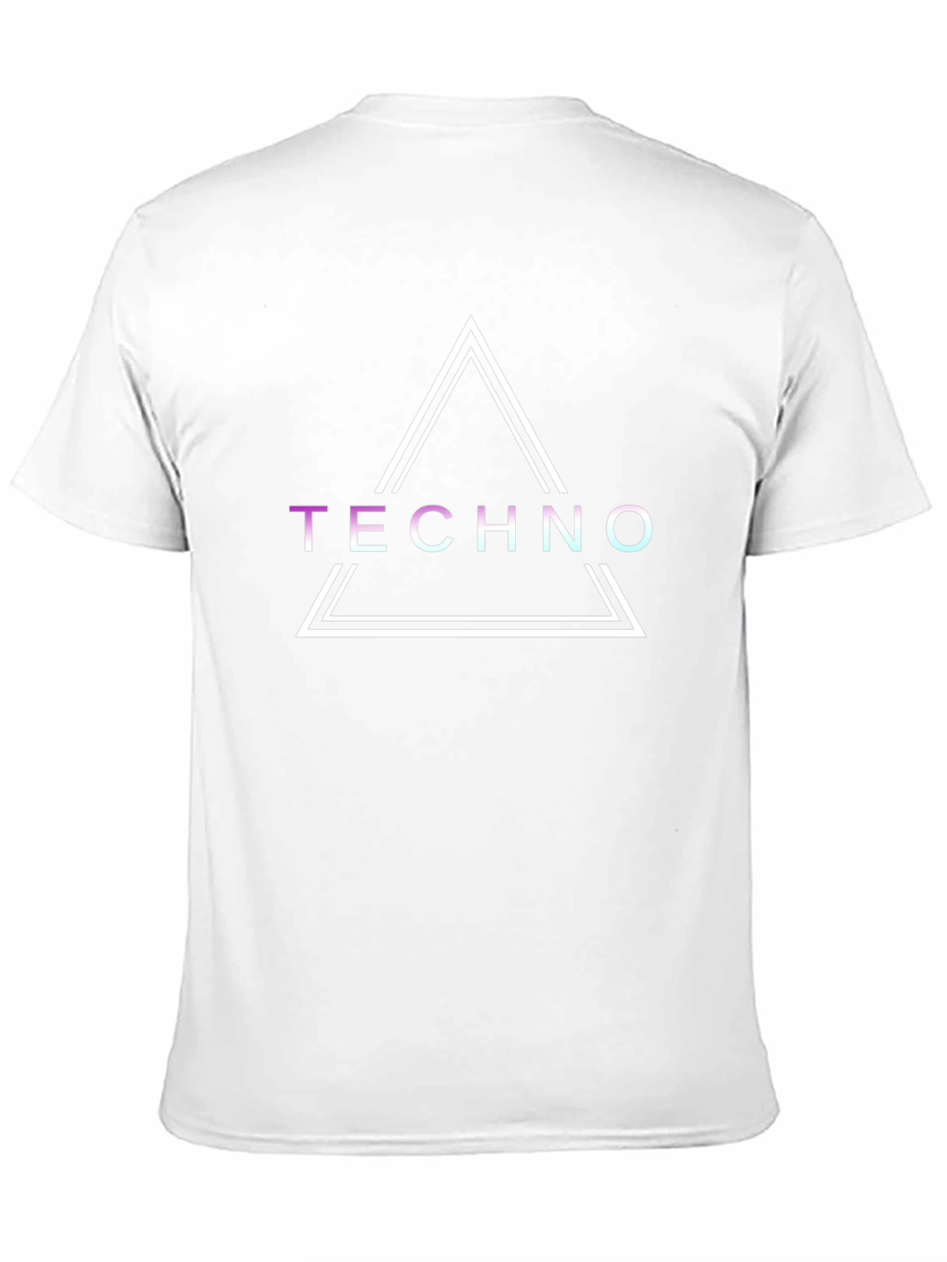 Techno Triangle Graphic Tee - Stylish Music Lover Shirt