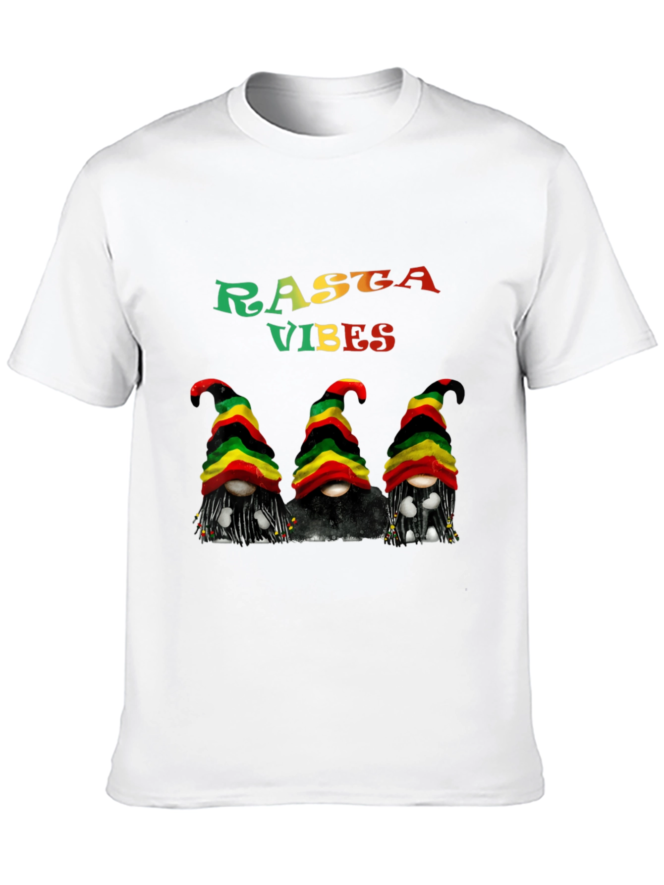 Rasta Vibes Gnomes Graphic T-Shirt