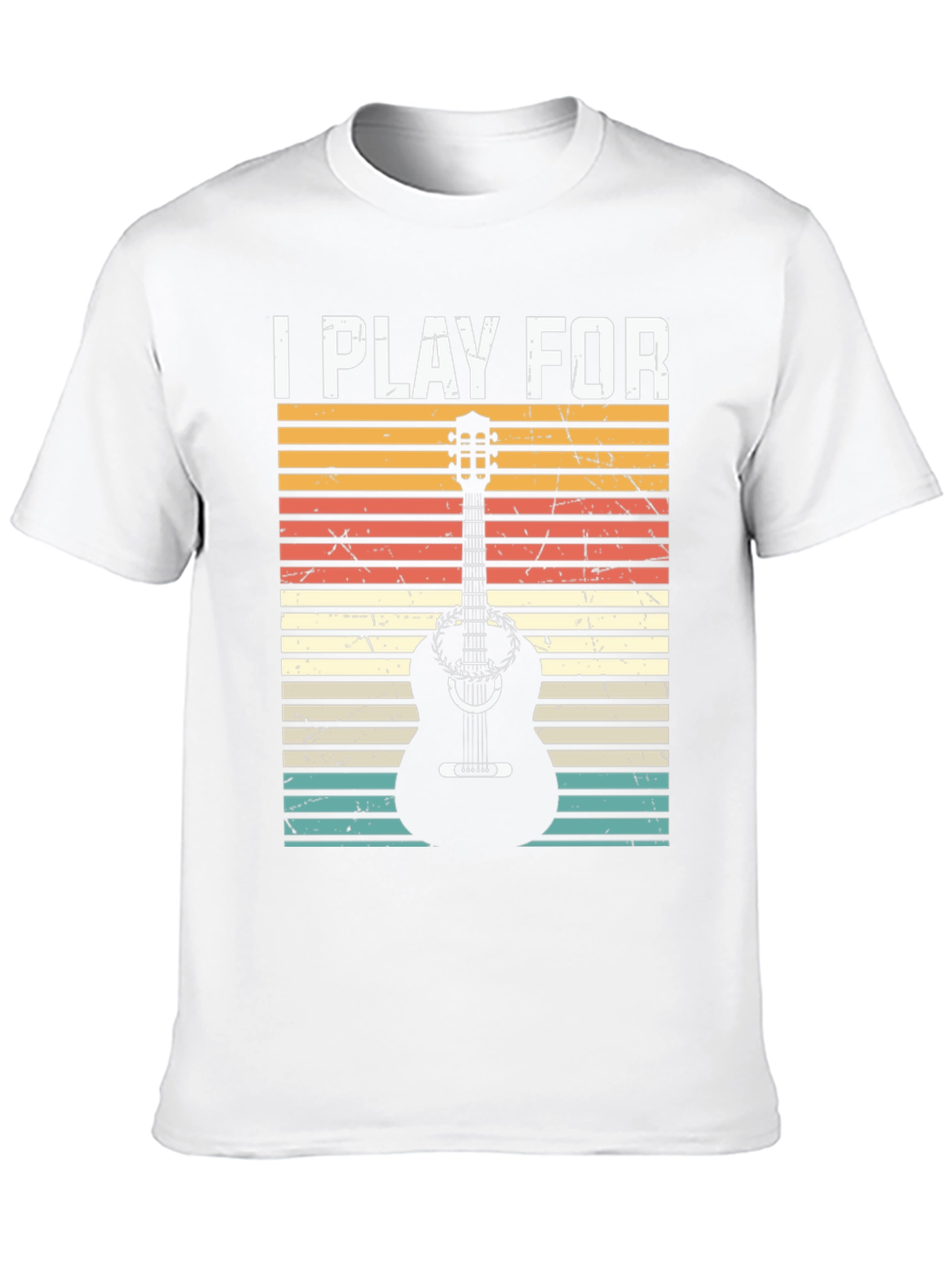 I Play For Guitar Player Black T-Shirt