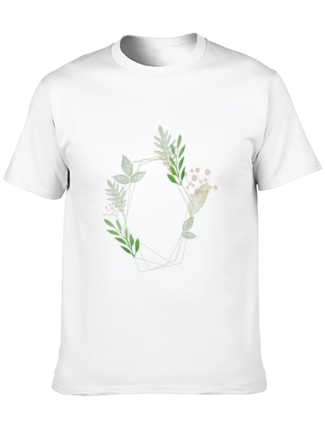 Geometric Floral Tee - Stylish & Modern Design