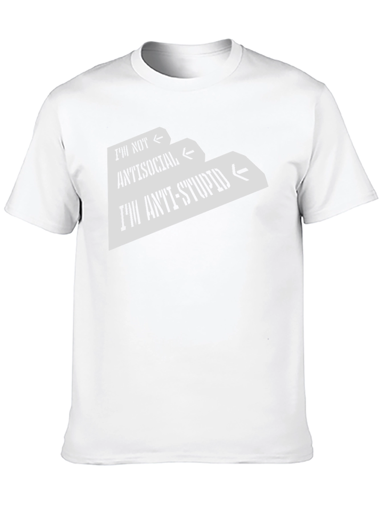 Anti-Stupid Graphic Tee - Funny Sarcastic T-Shirt
