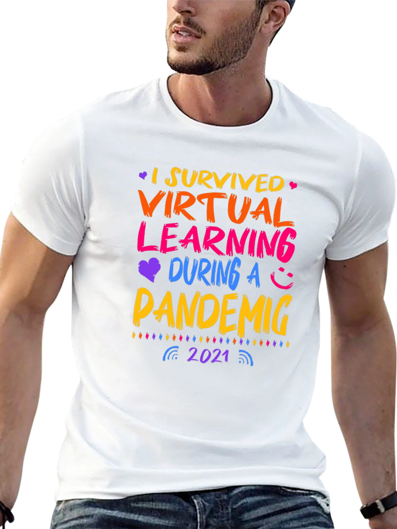 I Survived Virtual Learning Pandemic 2021 T-Shirt