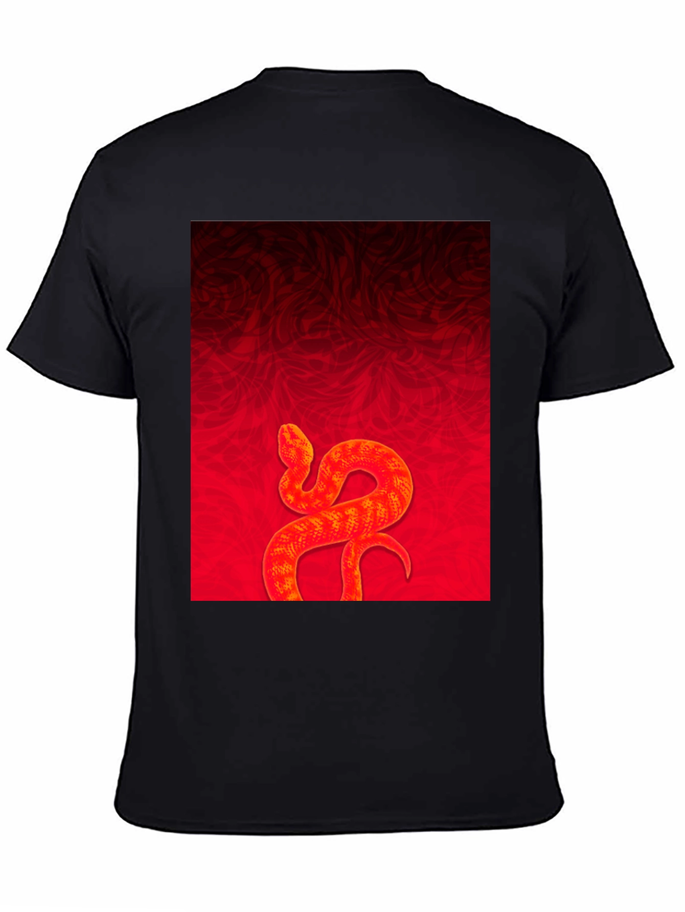 Red Snake Graphic Tee - Stylish Menswear