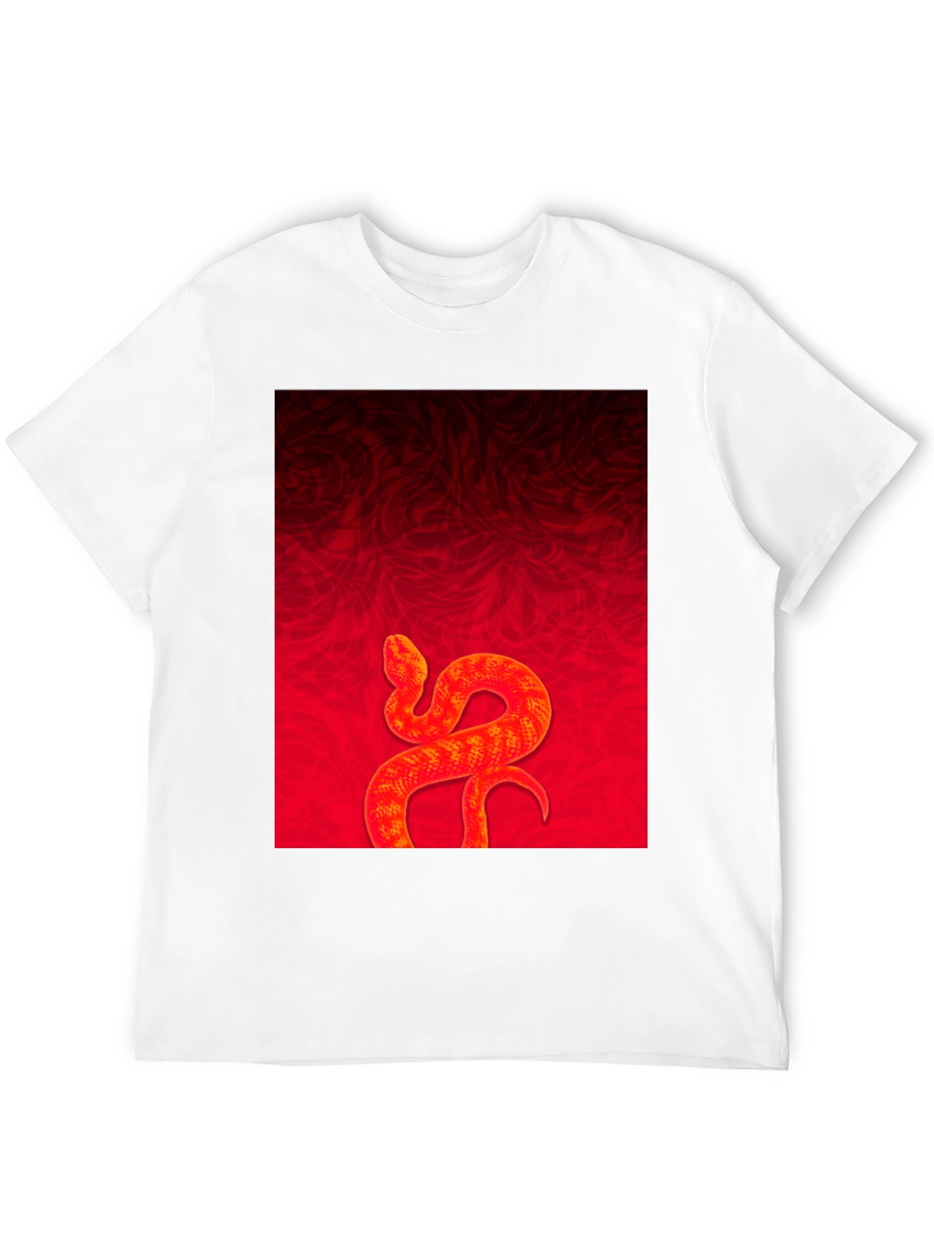 Red Snake Graphic Tee - Stylish Menswear