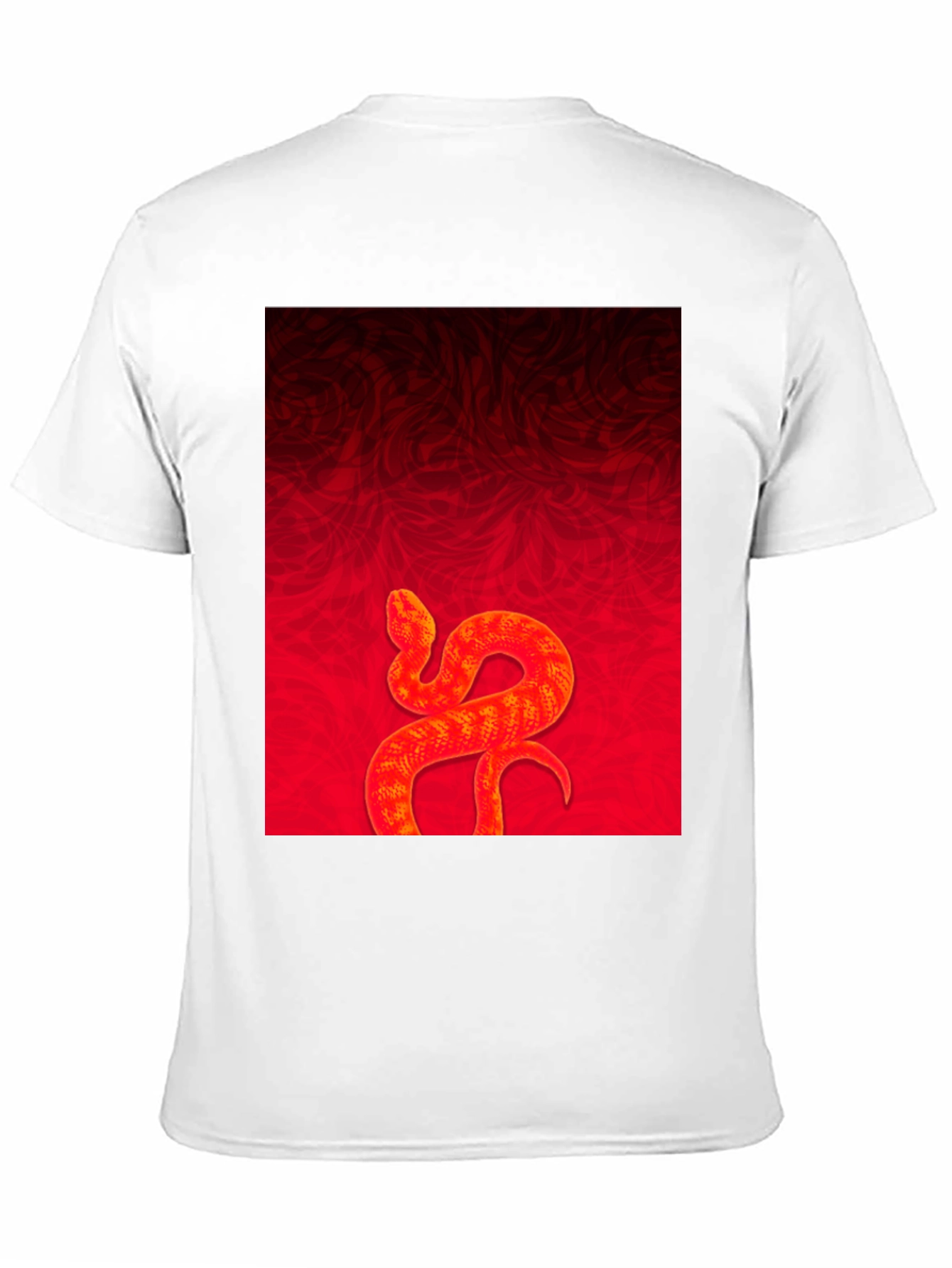 Red Snake Graphic Tee - Stylish Menswear
