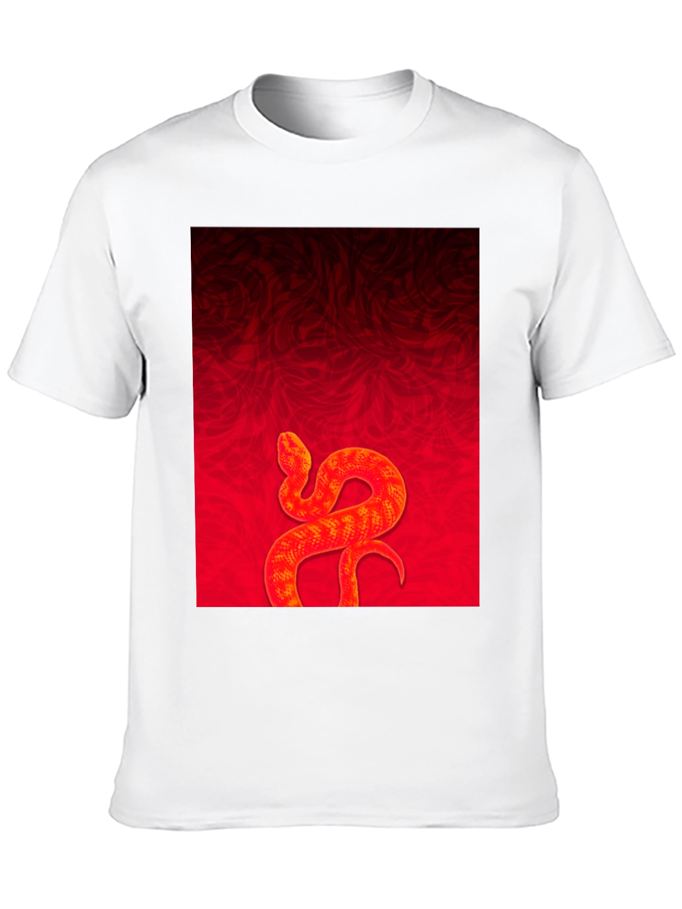 Red Snake Graphic Tee - Stylish Menswear