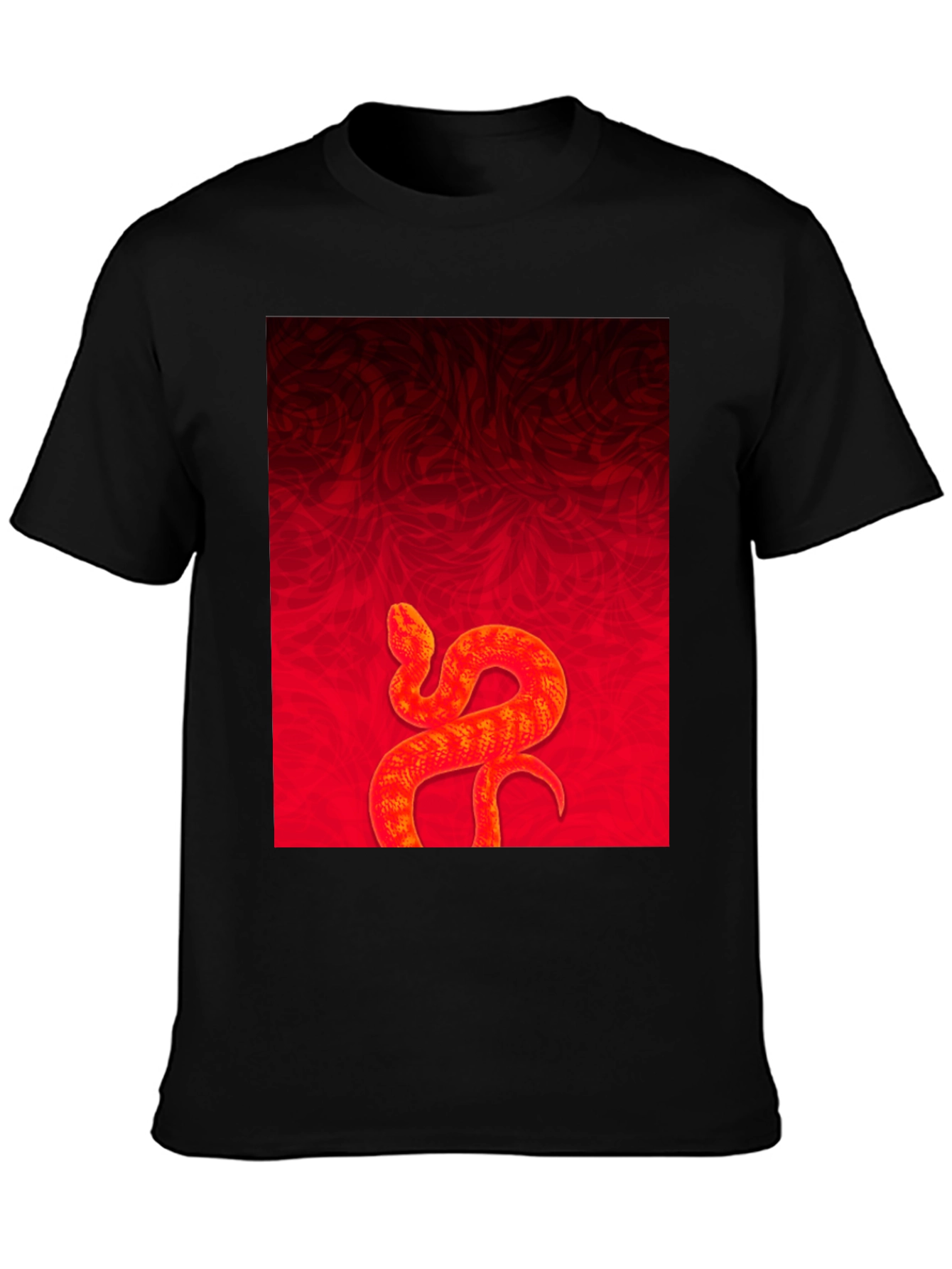 Red Snake Graphic Tee - Stylish Menswear