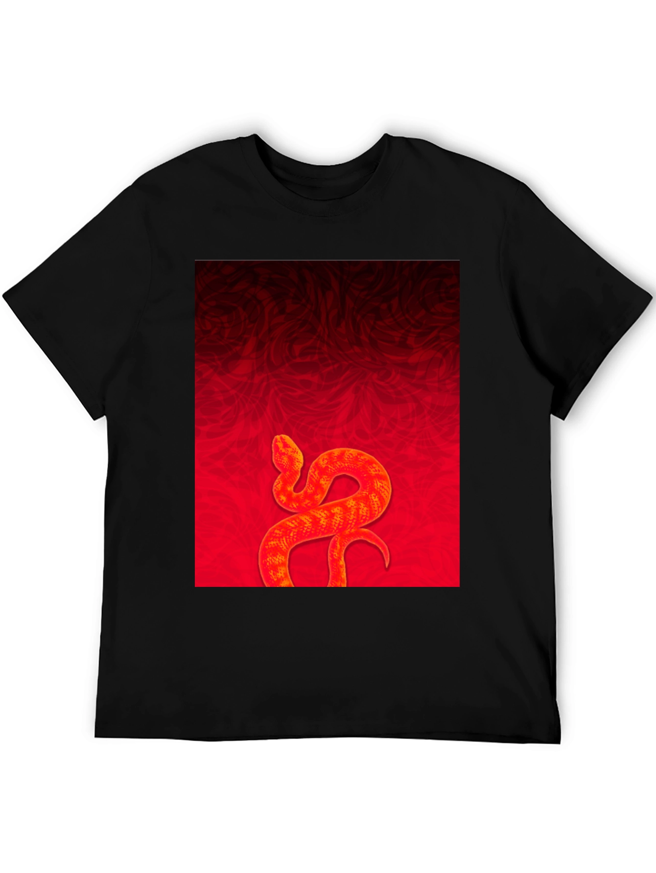 Red Snake Graphic Tee - Stylish Menswear