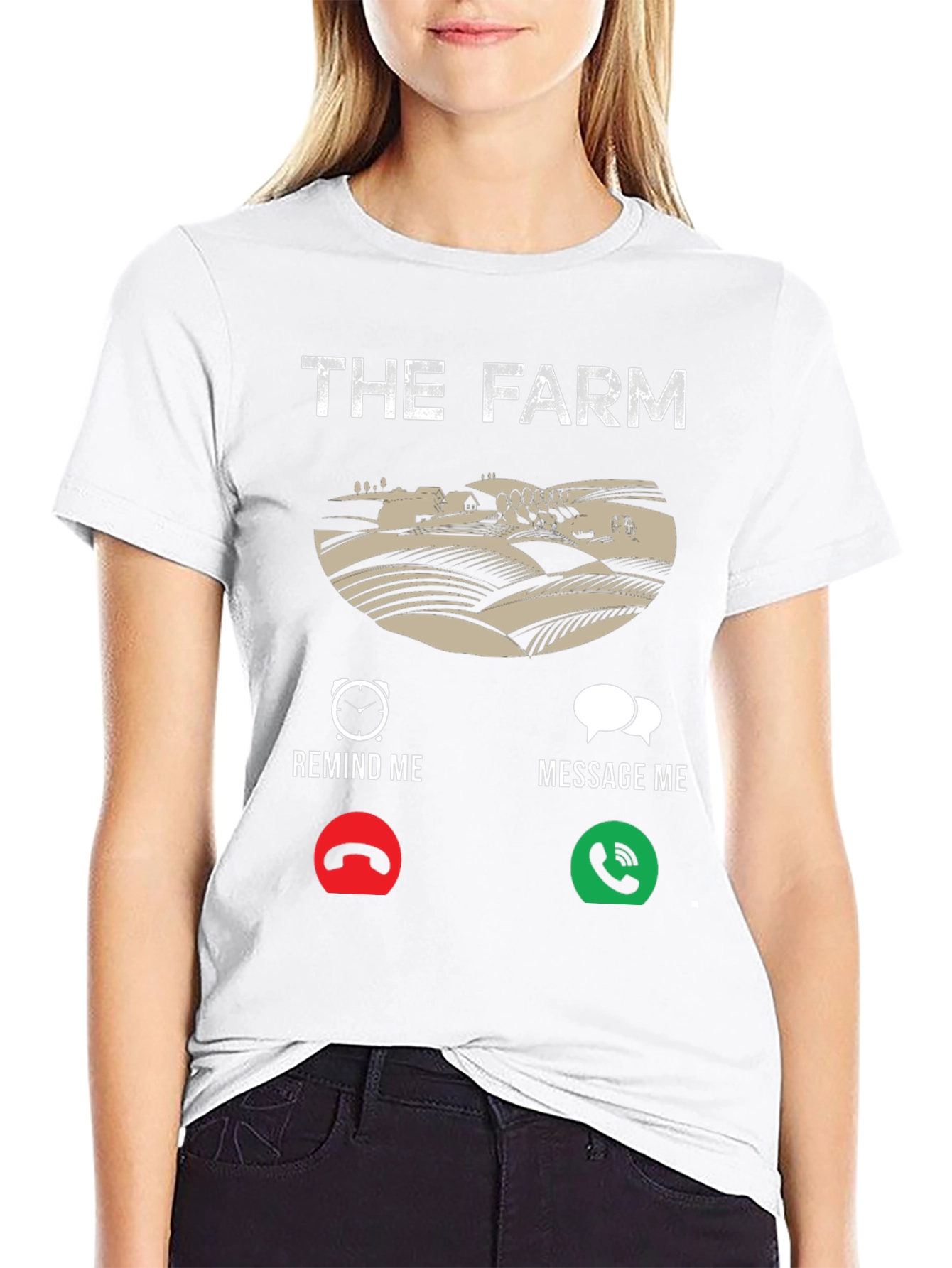 The Farm T-Shirt: Reminder Message Farmer Tee