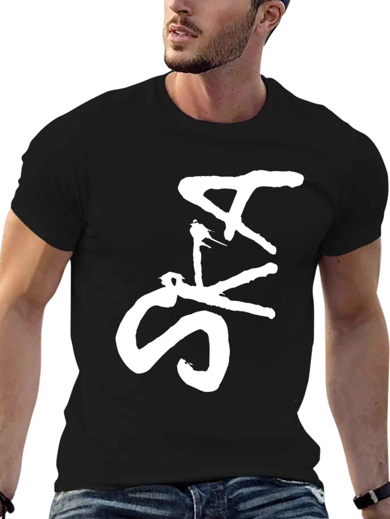 Ska Music Graphic Tee - Black Cotton T-Shirt
