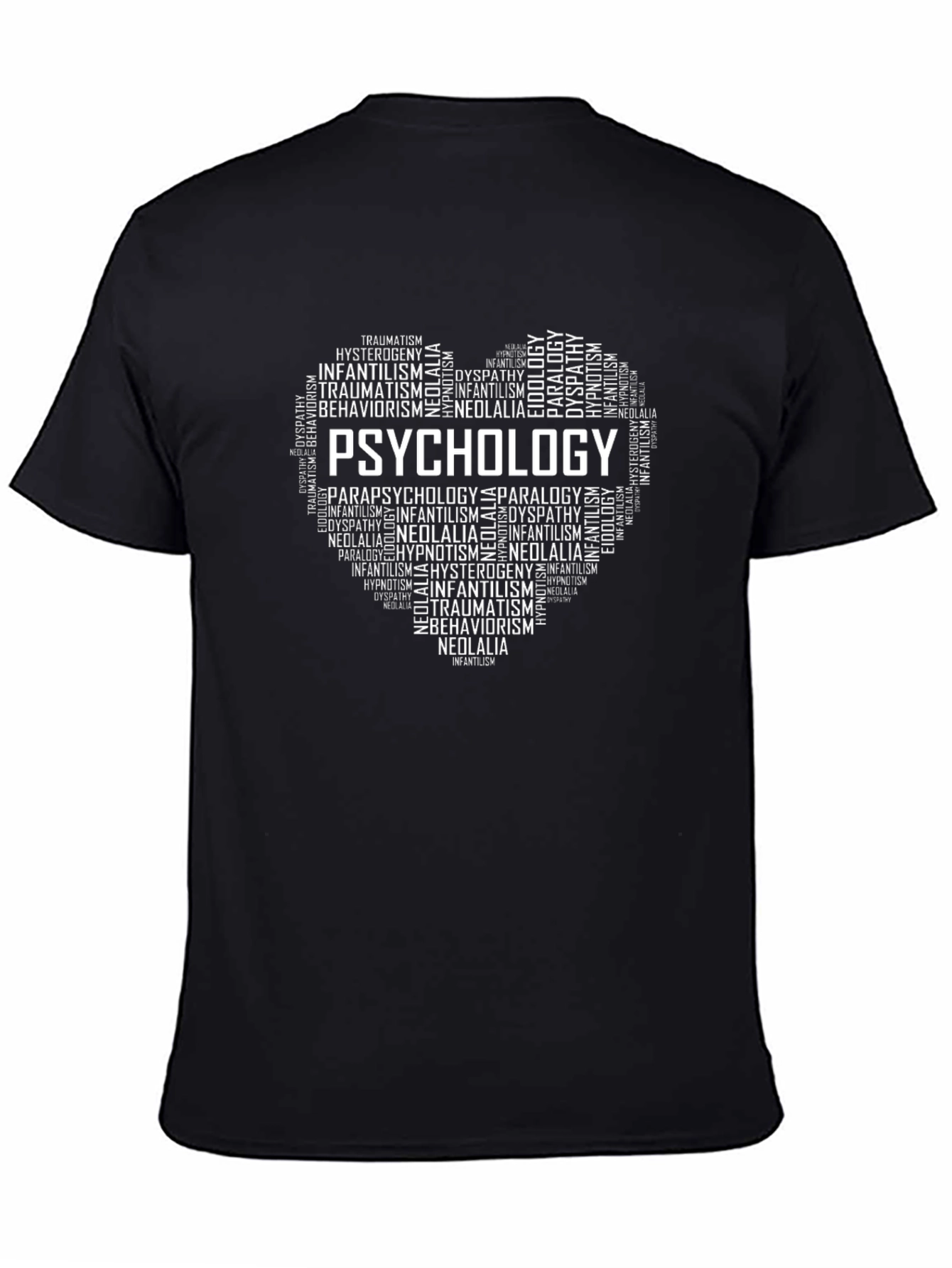 Psychology Word Art Heart T-Shirt