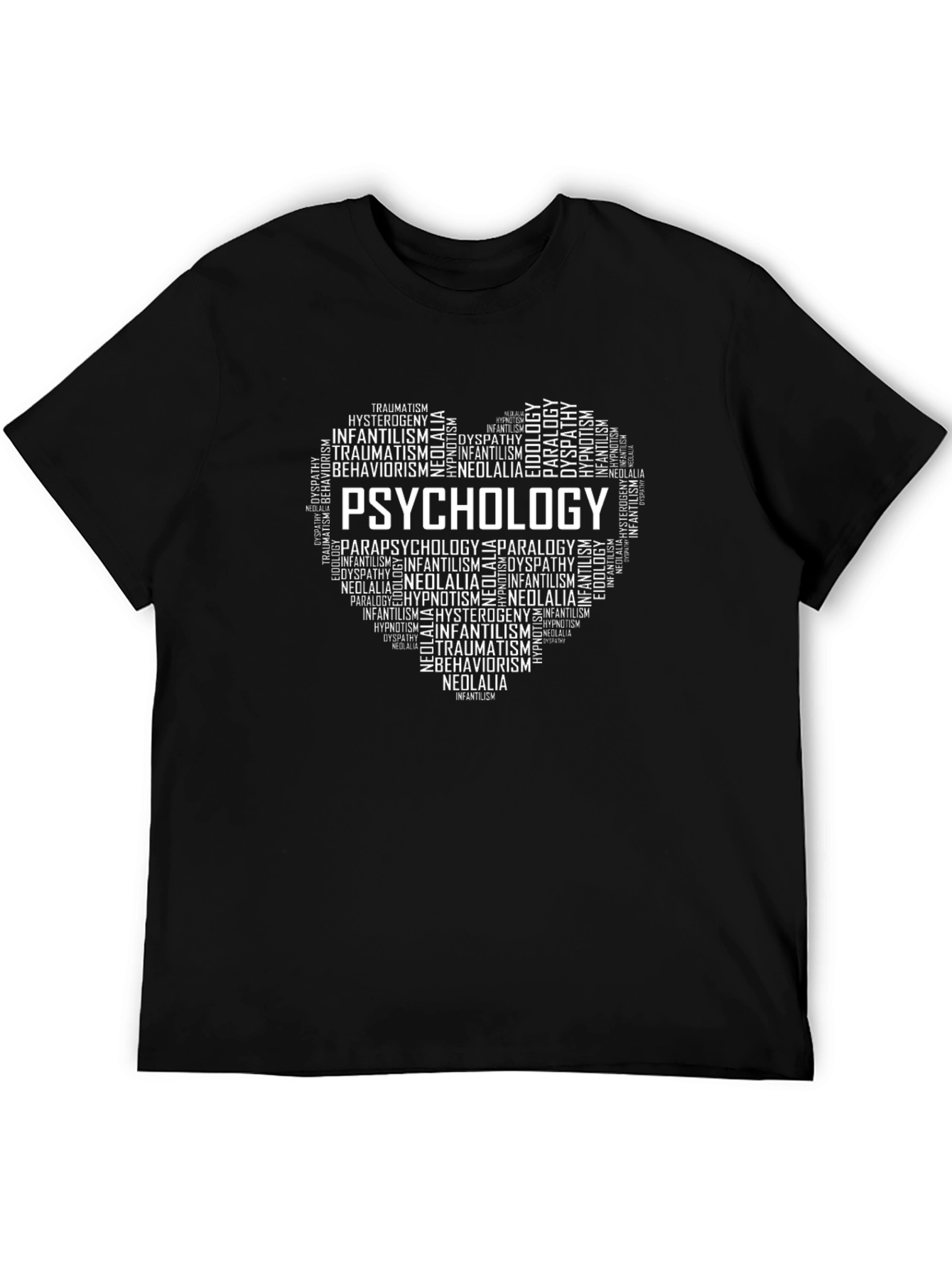 Psychology Word Art Heart T-Shirt