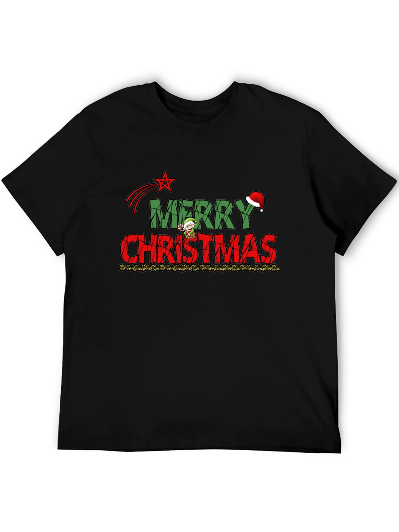Festive Merry Christmas Graphic Tee