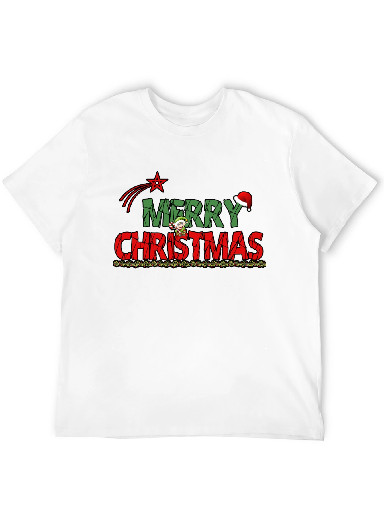 Festive Merry Christmas Graphic Tee