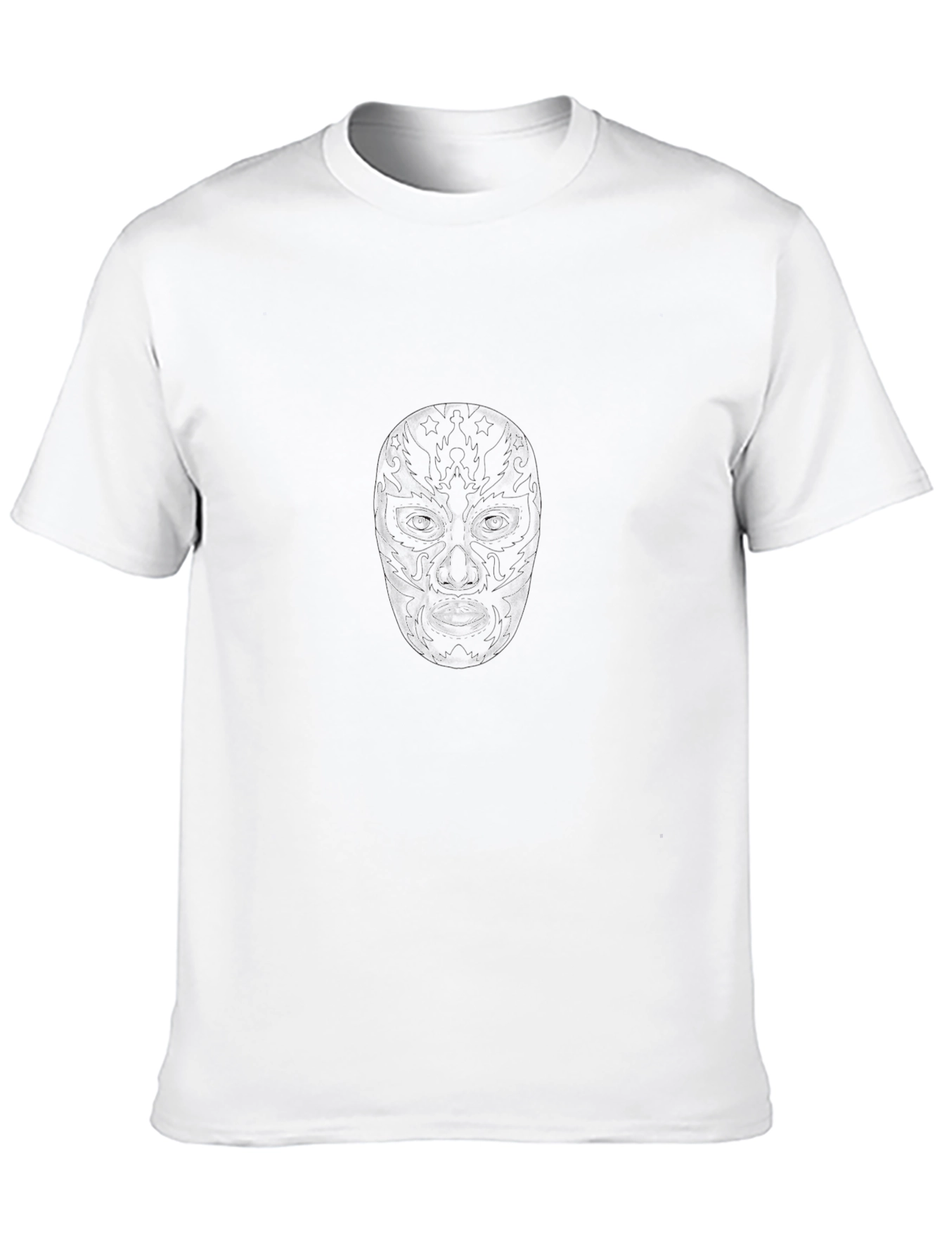 Lucha Libre Mask Graphic Black T-Shirt