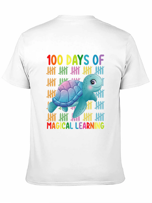 100 Days Of Magical Learning Turtle T-Shirt