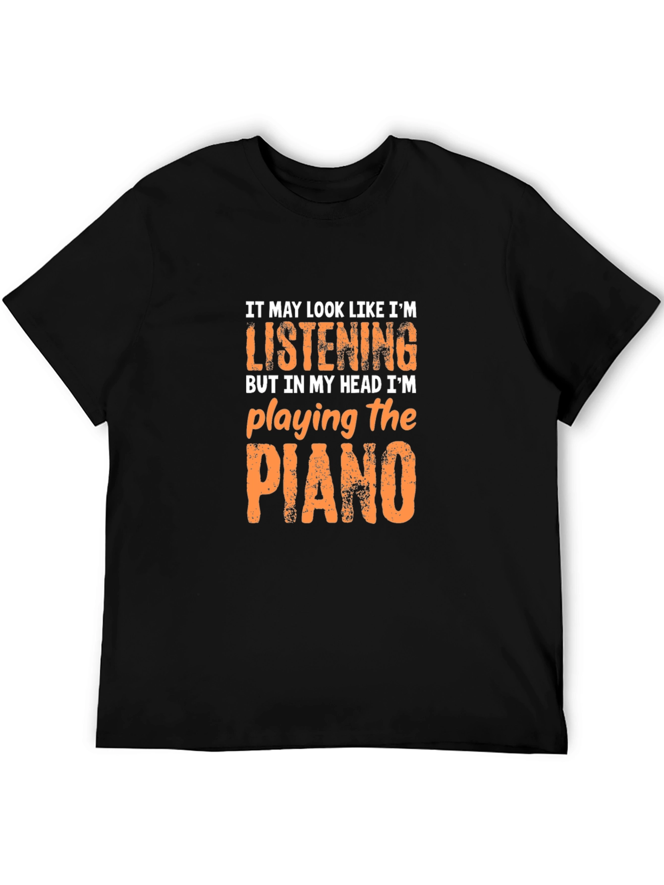 Piano Player T-Shirt - Head in the Music