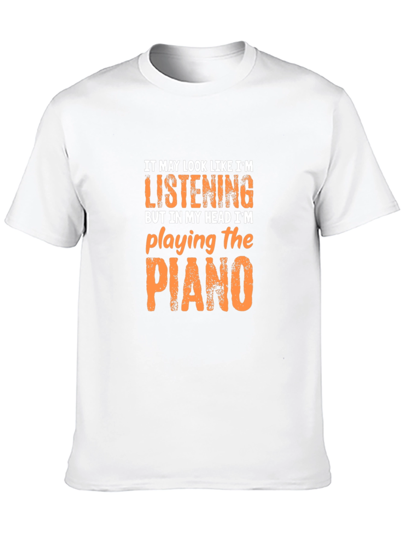 Piano Player T-Shirt - Head in the Music