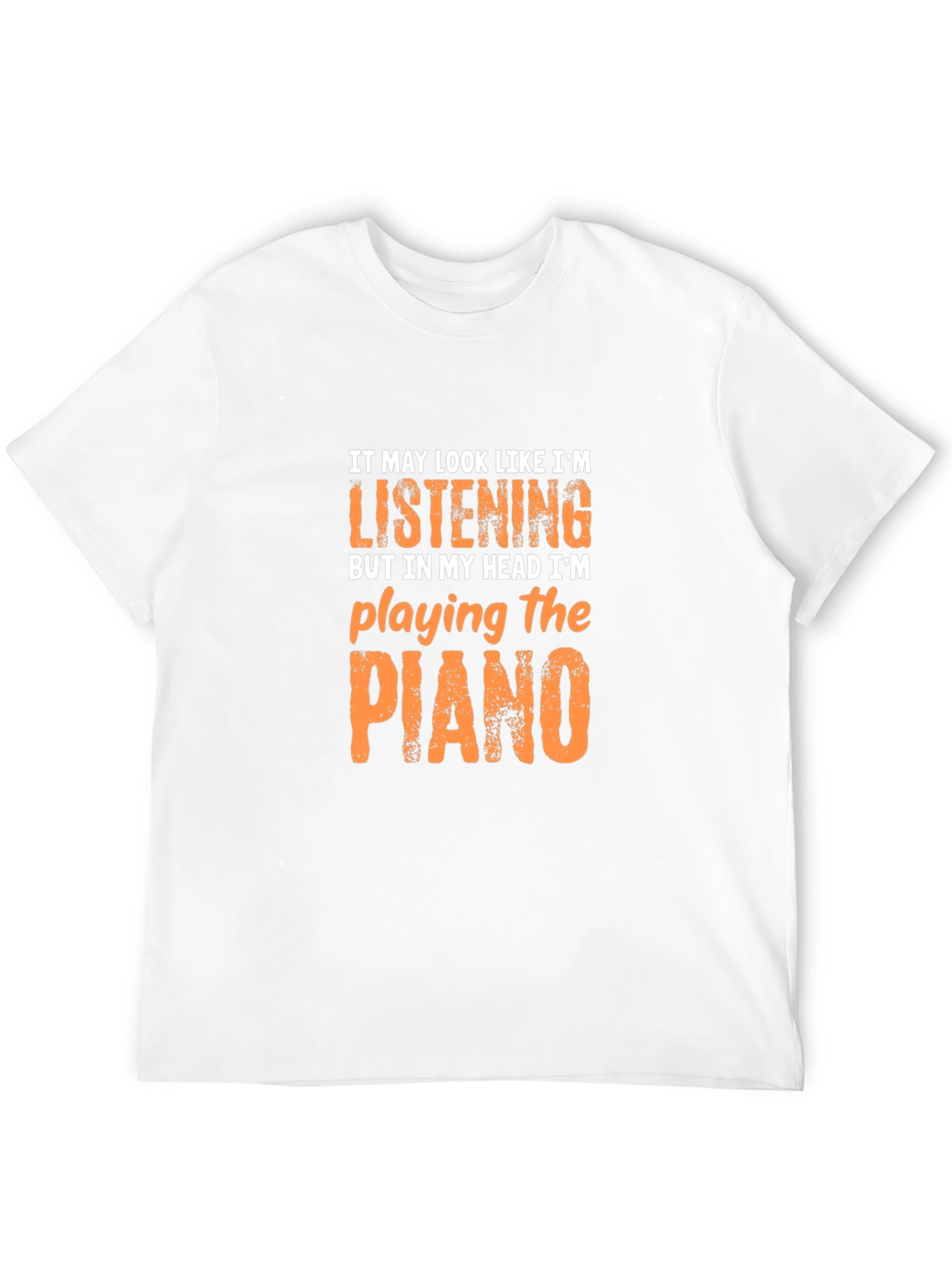 Piano Player T-Shirt - Head in the Music