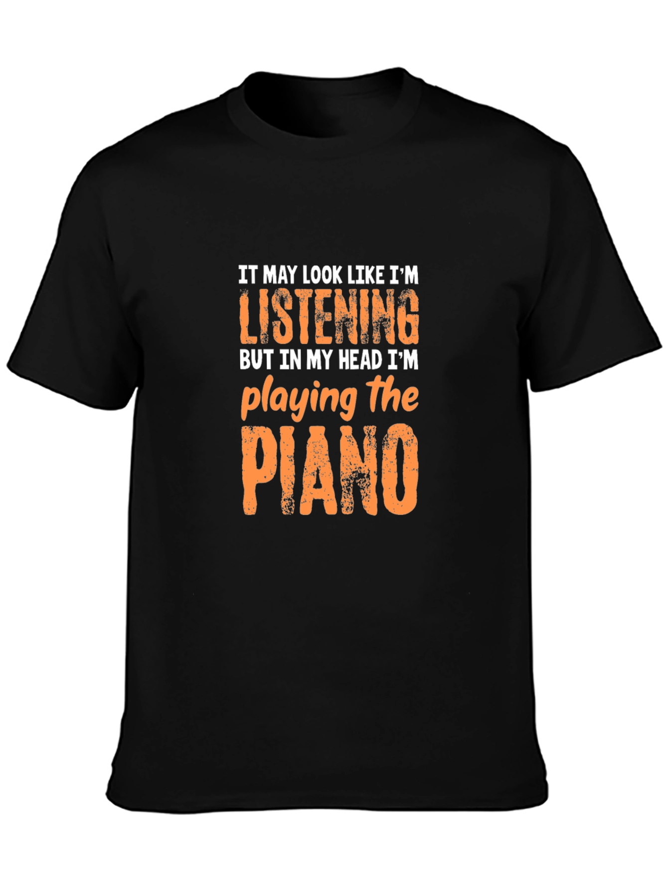 Piano Player T-Shirt - Head in the Music