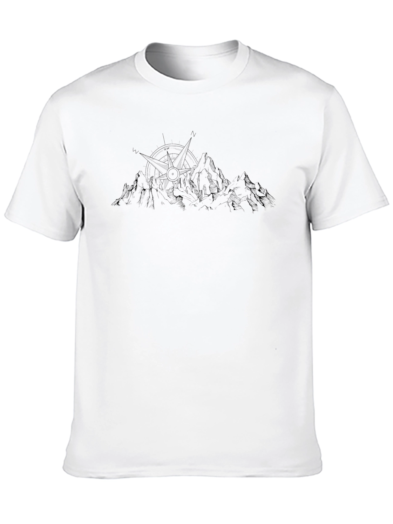 Mountain Compass Black T-Shirt